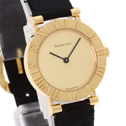 Tiffany L0630 Atlas Watch, 18K Yellow Gold, Leather, Women's, TIFFANY&Co.