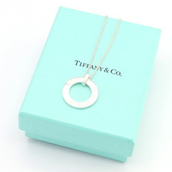 Tiffany Necklace 1837 Circle Pendant SV Sterling Silver 925 Ladies TIFFANY&CO