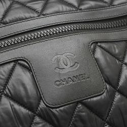 Chanel Coco Cocoon Boston Bag Nylon Black 7205