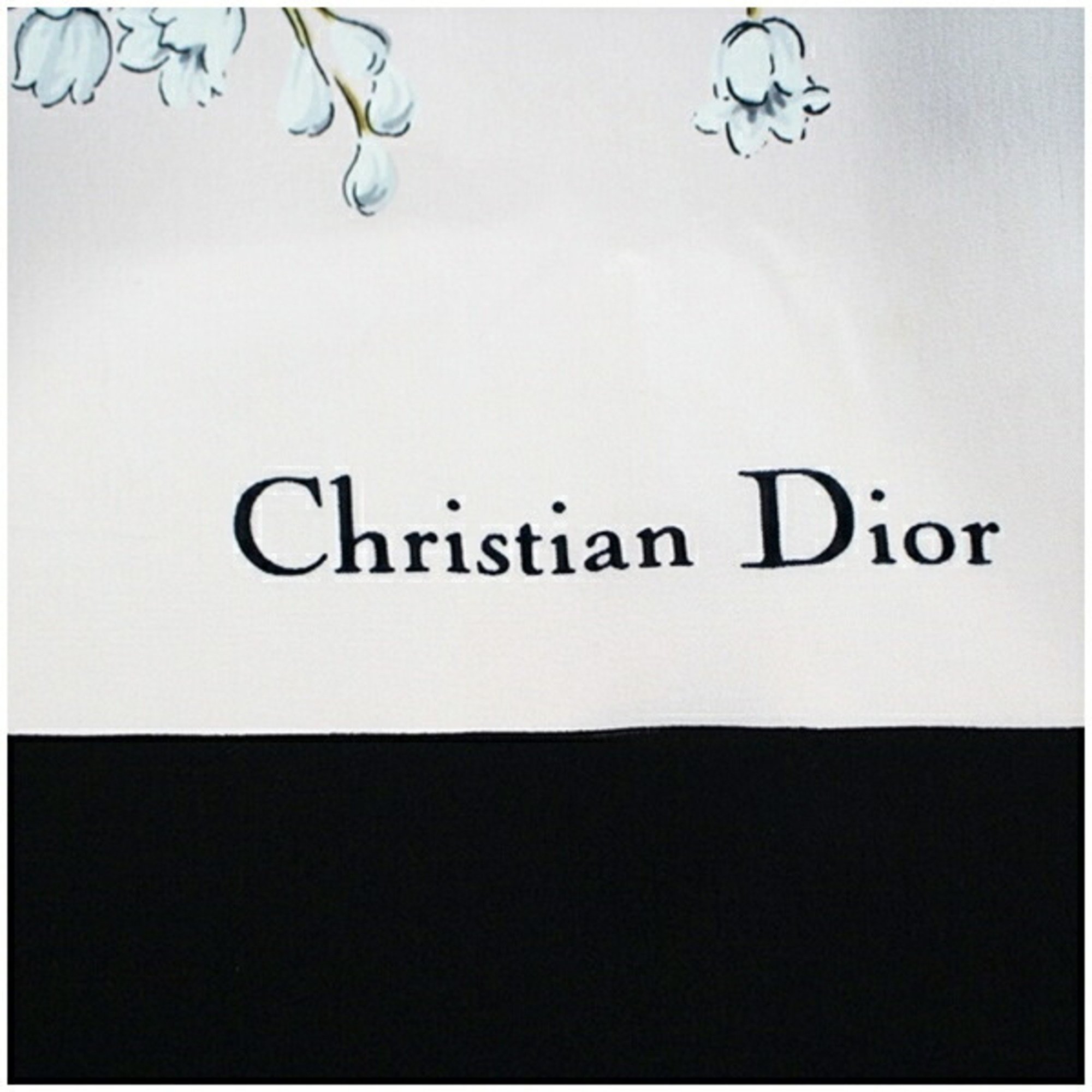 Christian Dior Large Scarf Muffler Pink x Black Women's