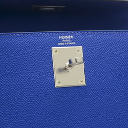 Hermes Kelly 28 Outer Stitched Handbag Epson Blue Electric B Stamp