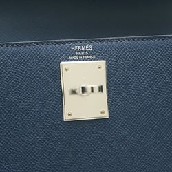 Hermes Kelly 28 Outer Stitched Handbag Epson Deep Blue B Stamp