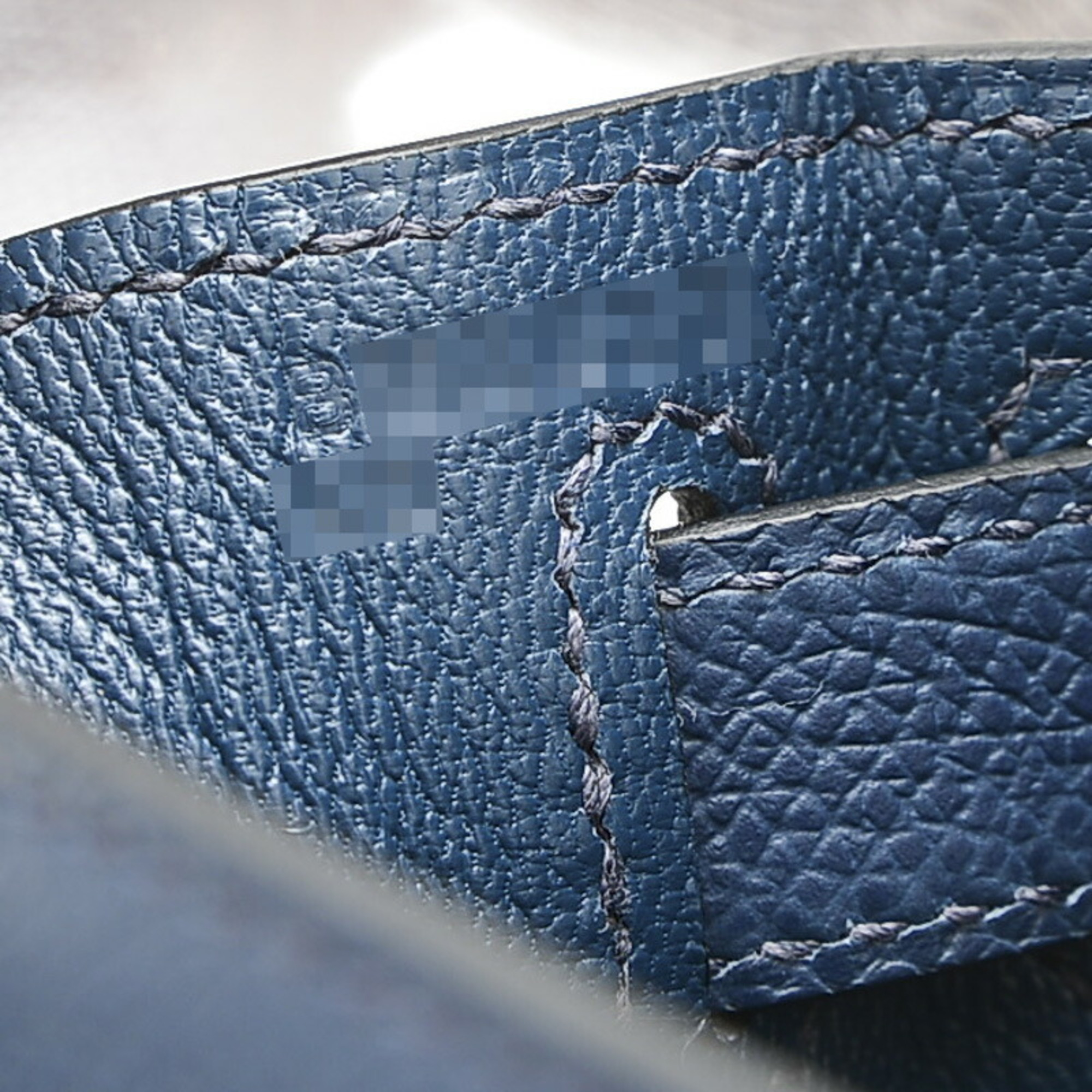 Hermes Kelly 28 Outer Stitched Handbag Epson Deep Blue B Stamp