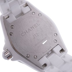 Chanel J12 Pink Shell 12P Diamond H5513 Quartz Watch White Ceramic/Diamond 0058CHANEL Women's