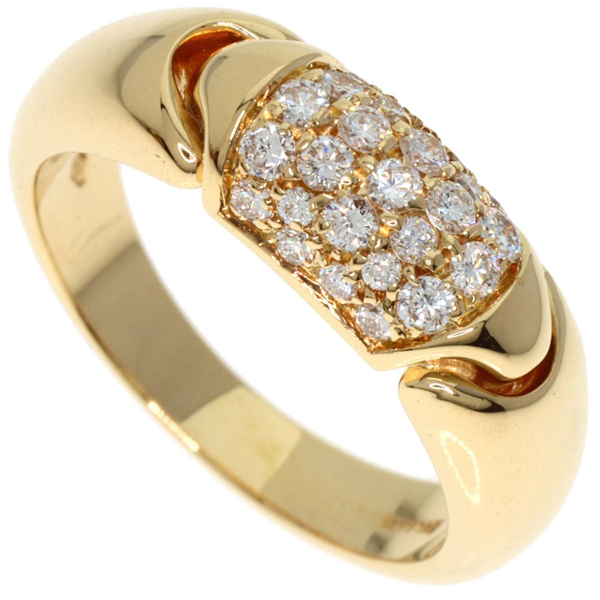 BVLGARI Chertaura Diamond Ring, 18K Yellow Gold, Women's