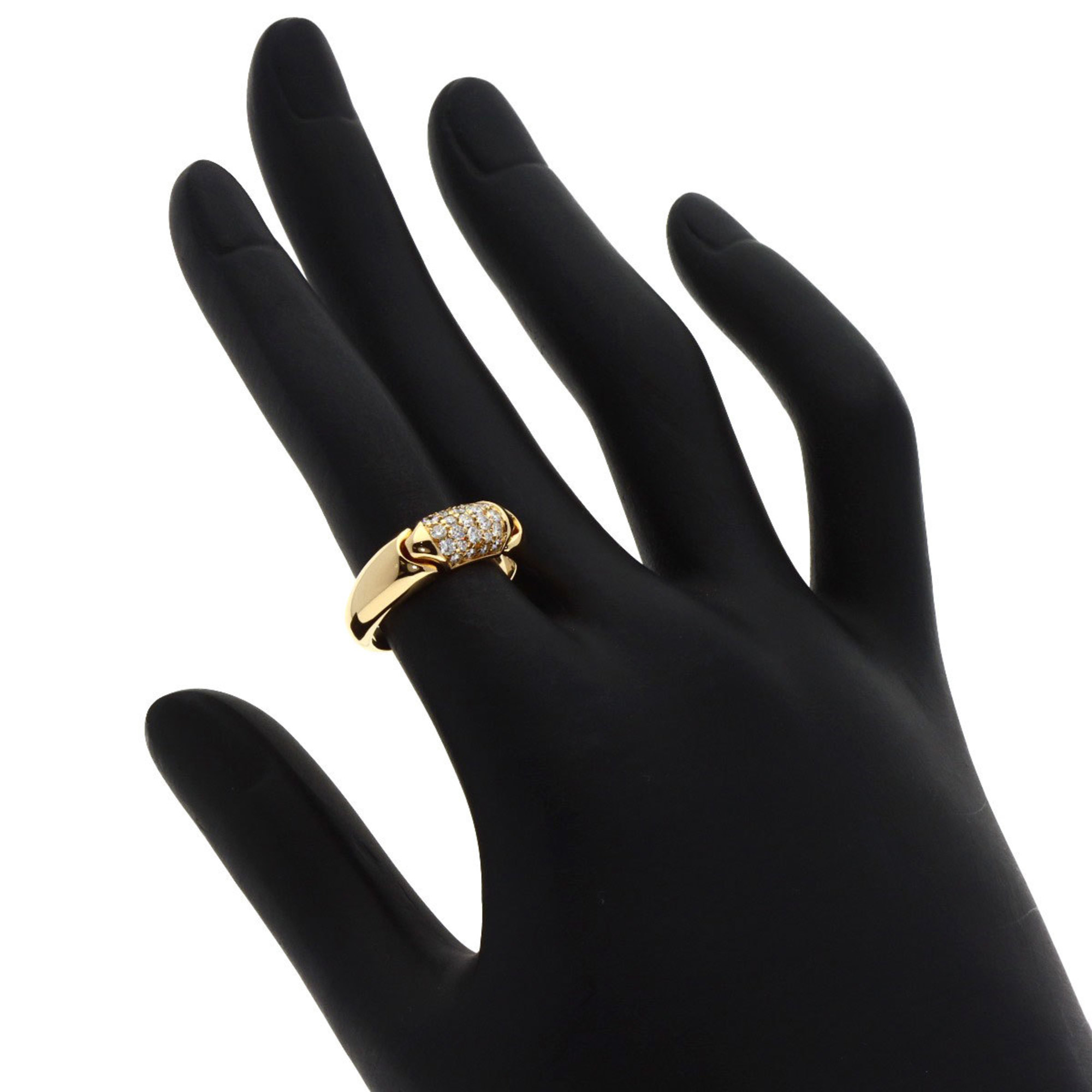 BVLGARI Chertaura Diamond Ring, 18K Yellow Gold, Women's