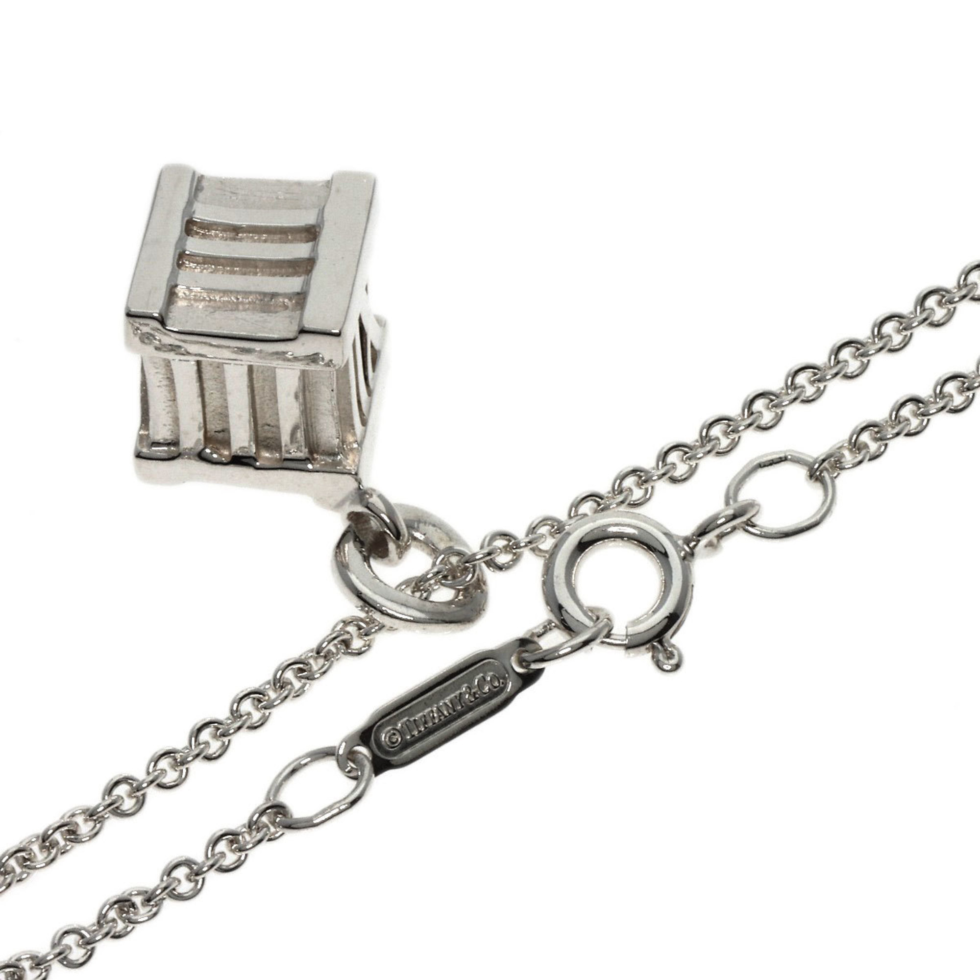 Tiffany Atlas Cube Necklace Silver Women's TIFFANY&Co.