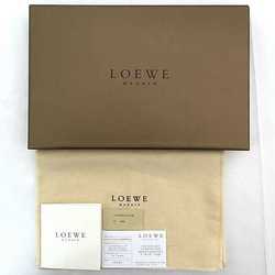 LOEWE Pouch Black 11-99.99.00B-1300 ec-20707 Leather Fur Clutch Bag Faux Women's Compact