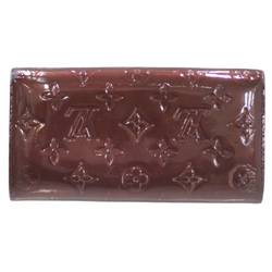 LOUIS VUITTON Louis Vuitton Portefeuille Sarah Long Wallet Vernis Amaranth M93524 TS1131