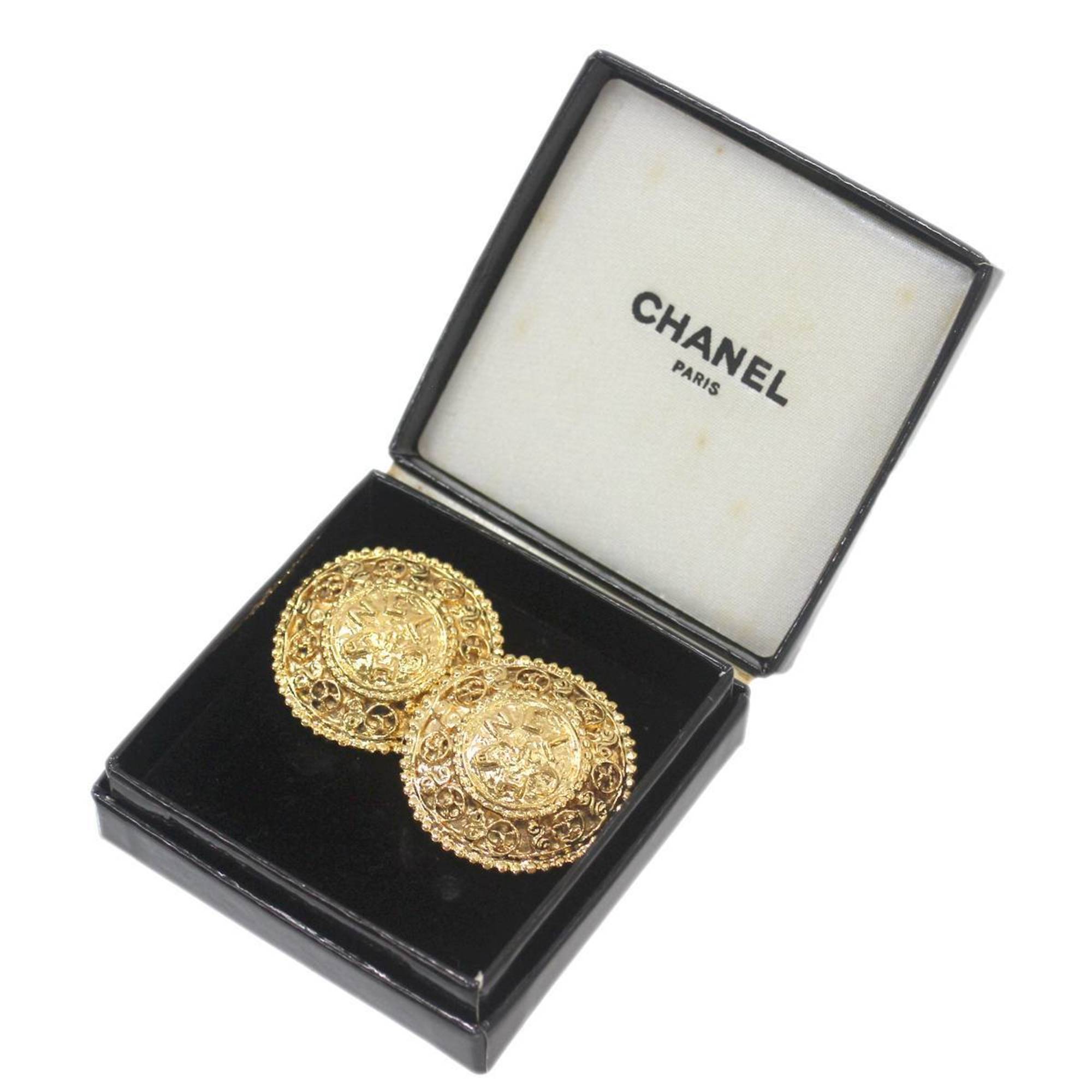 CHANEL Chanel Earrings Gold