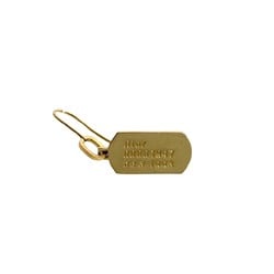 Christian Dior CD Plate GP Earrings Gold Women's 80336