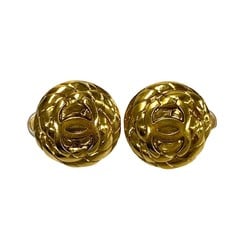 CHANEL 96A Coco Mark Earrings Ear Cuffs for Women Gold 74255