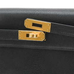 Hermes Kelly Elan Handbag Chevre Shamquila Black B Stamp