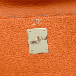 Hermes Kelly 28 Inner Stitching Handbag Togo Orange X Stamp