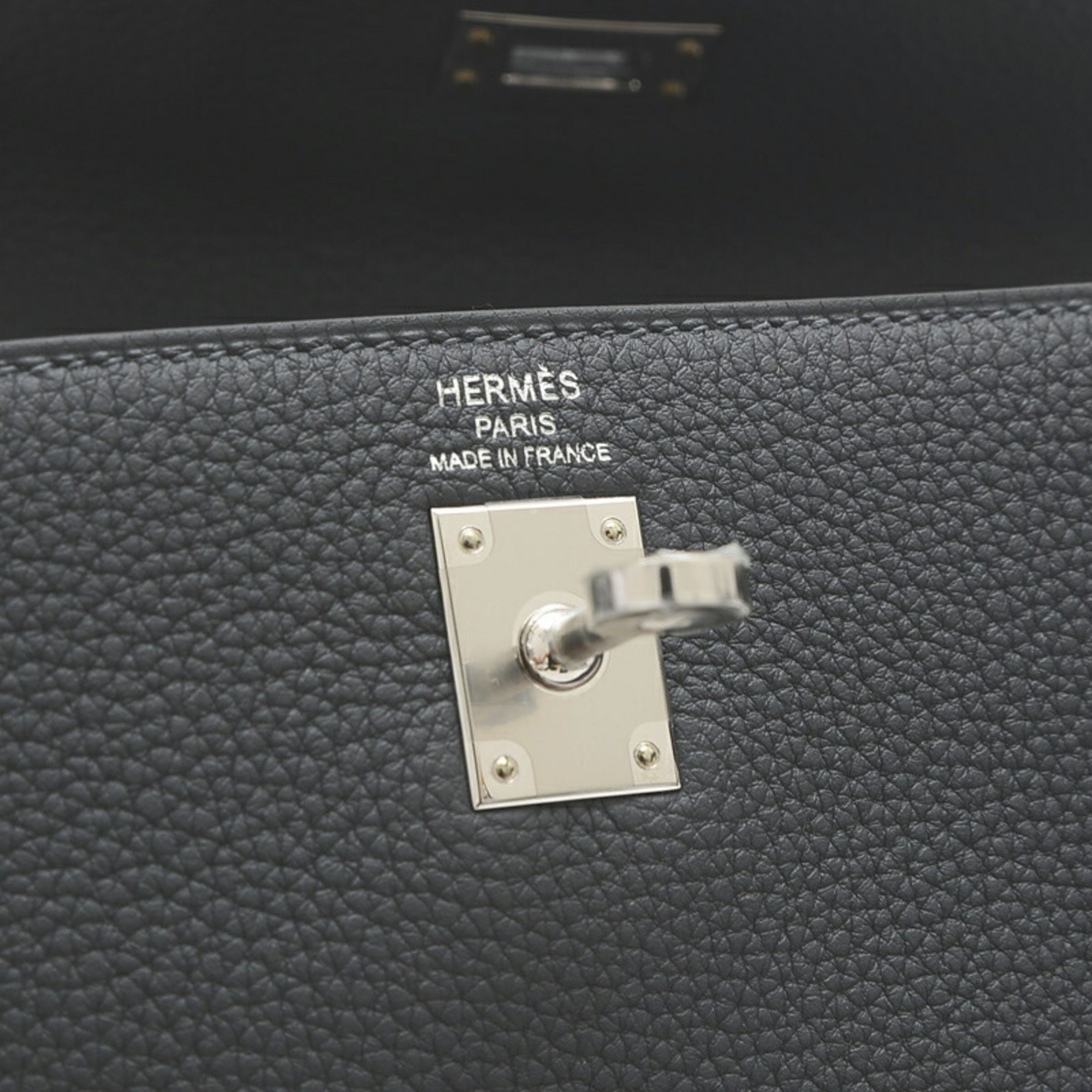 Hermes Kelly 25 Inner Stitching Handbag Togo Grimist W Engraved