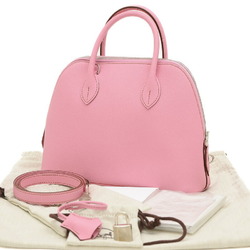 Hermes Bolide 1923 25 Handbag Epson Pink Z Stamp