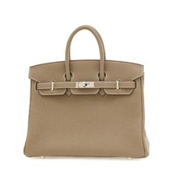 Hermes Birkin 25 Handbag Togo Etoupe W Engraved