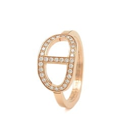 Hermes Chaine d'Ancre Contour Diamond Ring K18PG