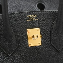 Hermes Birkin 25 Handbag Togo Black W Engraved