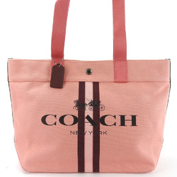 Coach Tote Bag 391 Canvas Pink Bordeaux Women's COACH