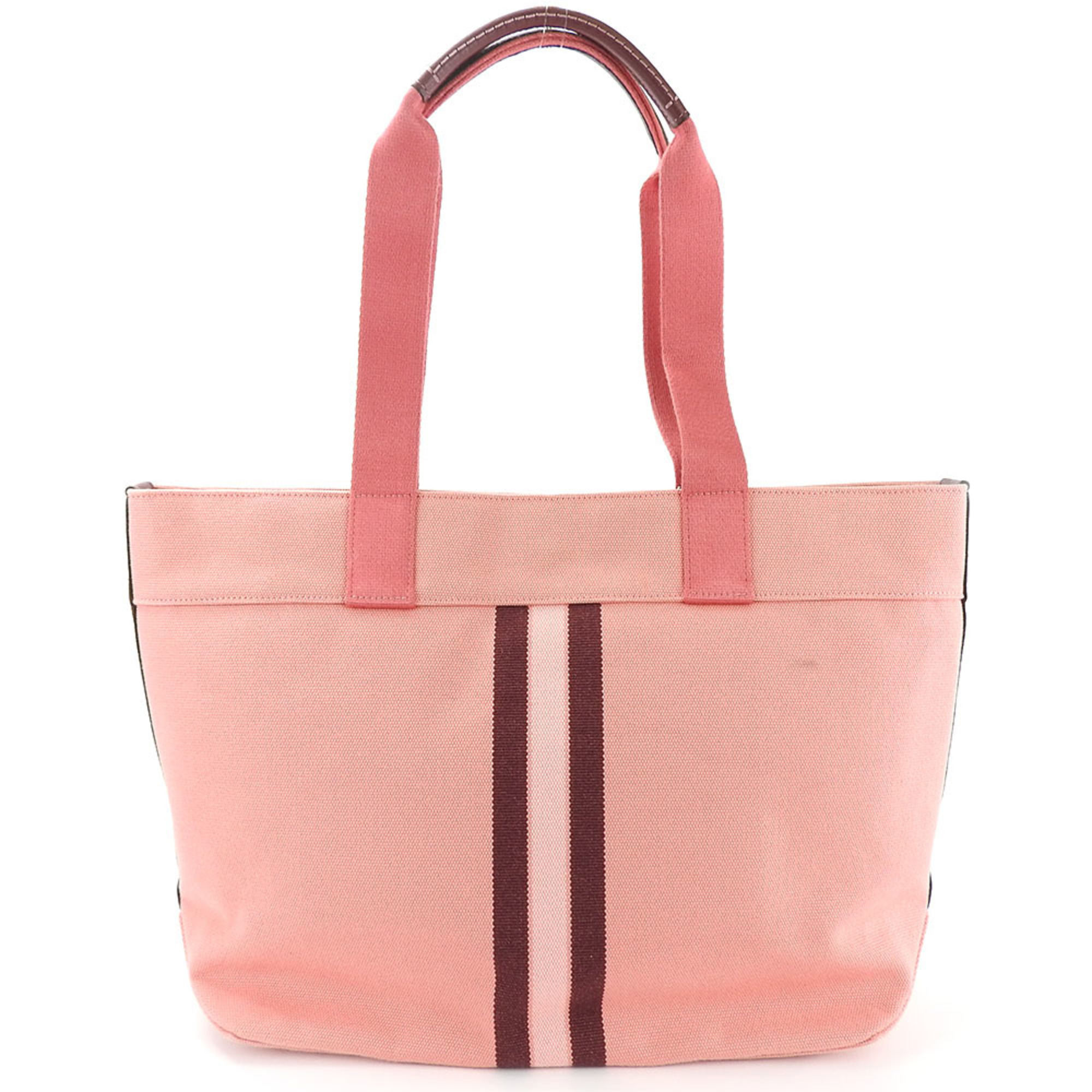 Coach Tote Bag 391 Canvas Pink Bordeaux Women's COACH