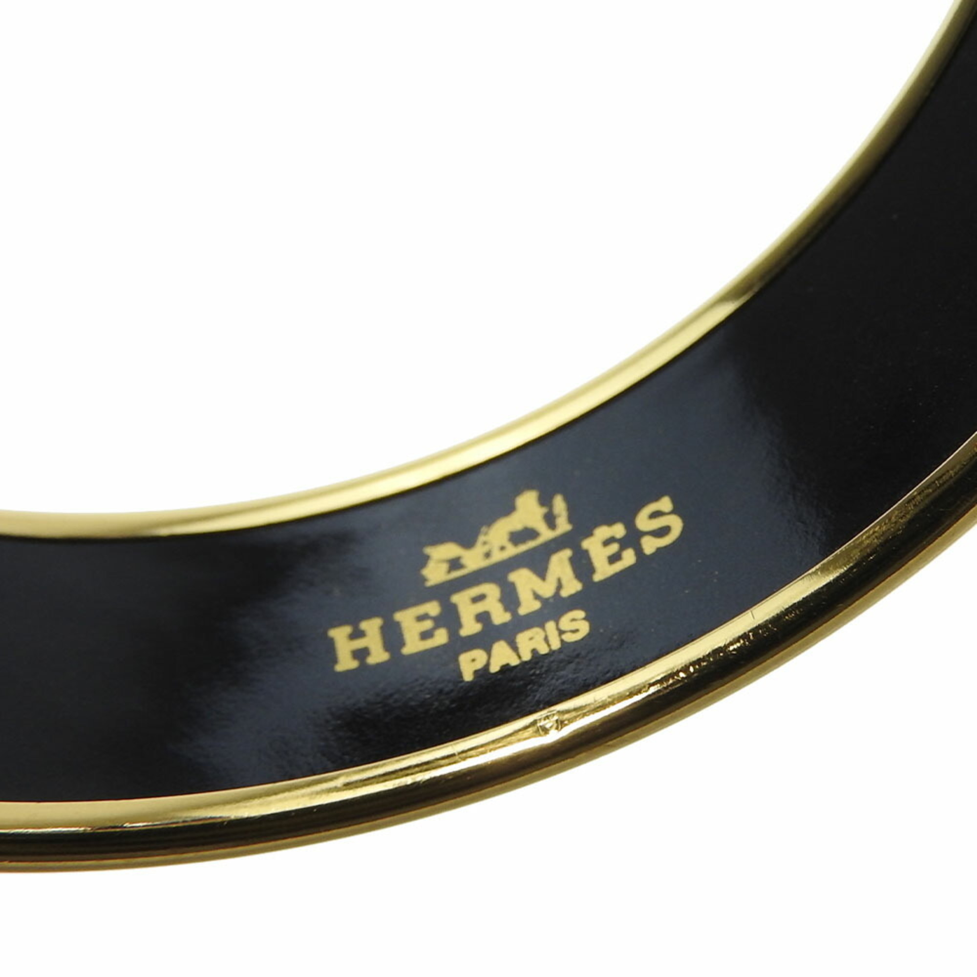 Hermes bracelet enamel GM metal green purple plating ladies HERMES