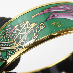 Hermes bracelet enamel GM metal green purple plating ladies HERMES