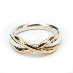 Tiffany & Co. Infinity Ring, Silver 925, K18PG, Approx. 3.3g, Silver, Women's, TIFFANY