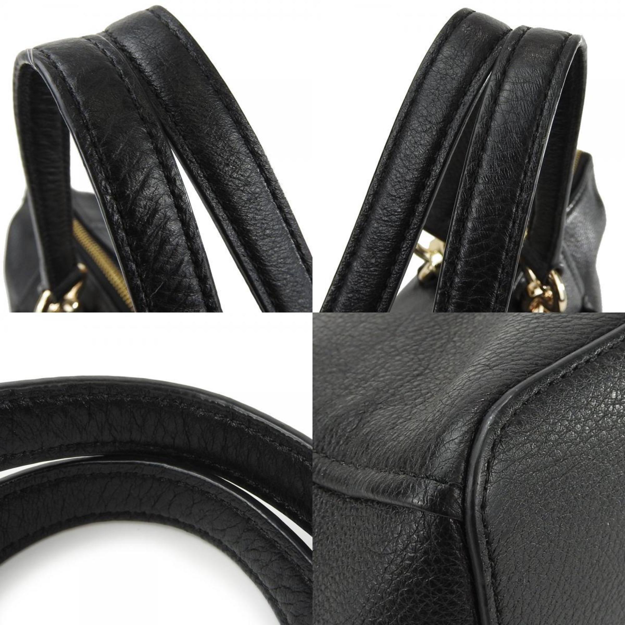 Coach handbag F34508 leather black 2WAY shoulder bag women's COACH