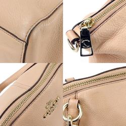 Coach handbag F36675 leather beige light pink shoulder bag for women COACH