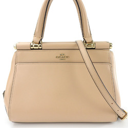 Coach handbag 31918 leather beige shoulder bag for women COACH