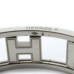 Hermes Bangle Ronde Ash Metal Silver Blue Reversible Women's HERMES