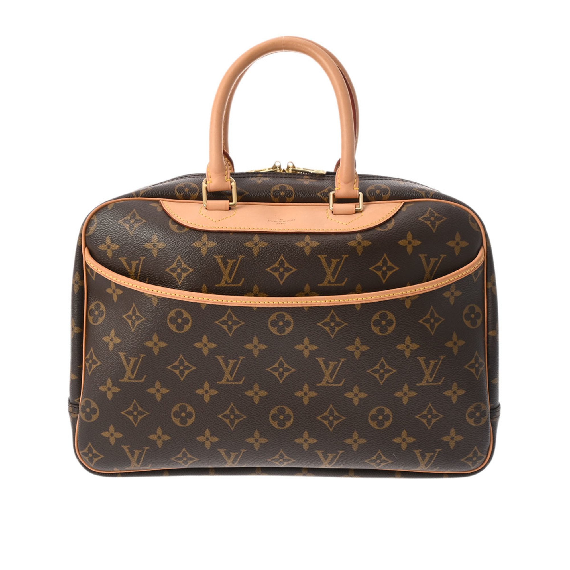 LOUIS VUITTON Louis Vuitton Monogram Deauville Brown M47270 Women's Canvas Handbag