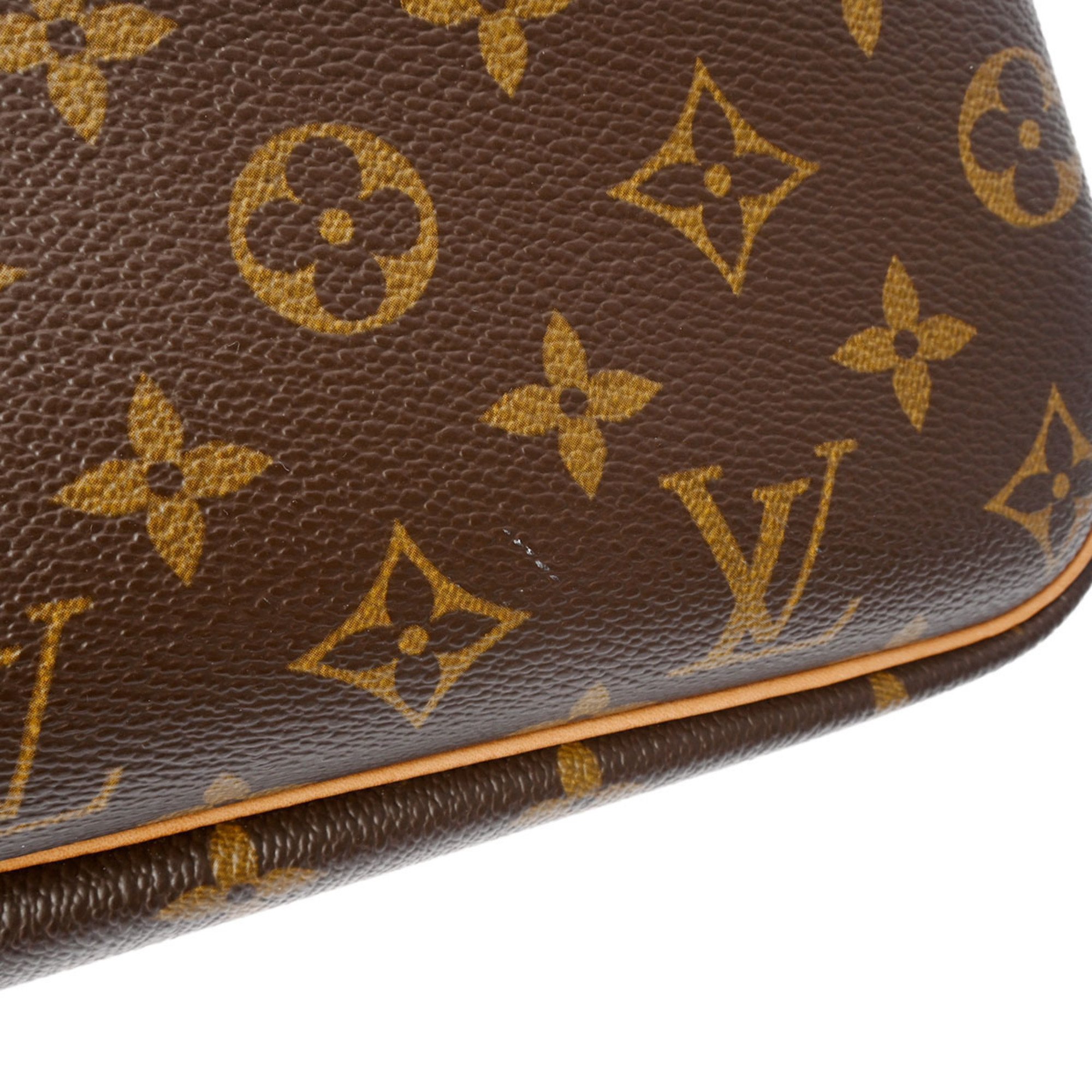 LOUIS VUITTON Louis Vuitton Monogram Deauville Brown M47270 Women's Canvas Handbag