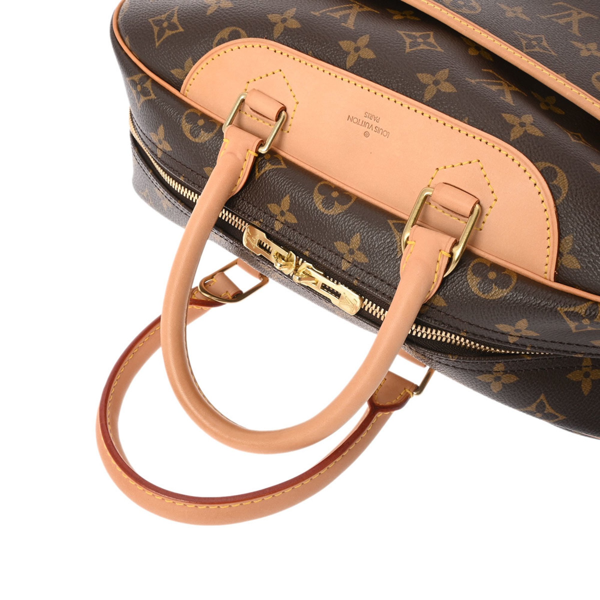 LOUIS VUITTON Louis Vuitton Monogram Deauville Brown M47270 Women's Canvas Handbag