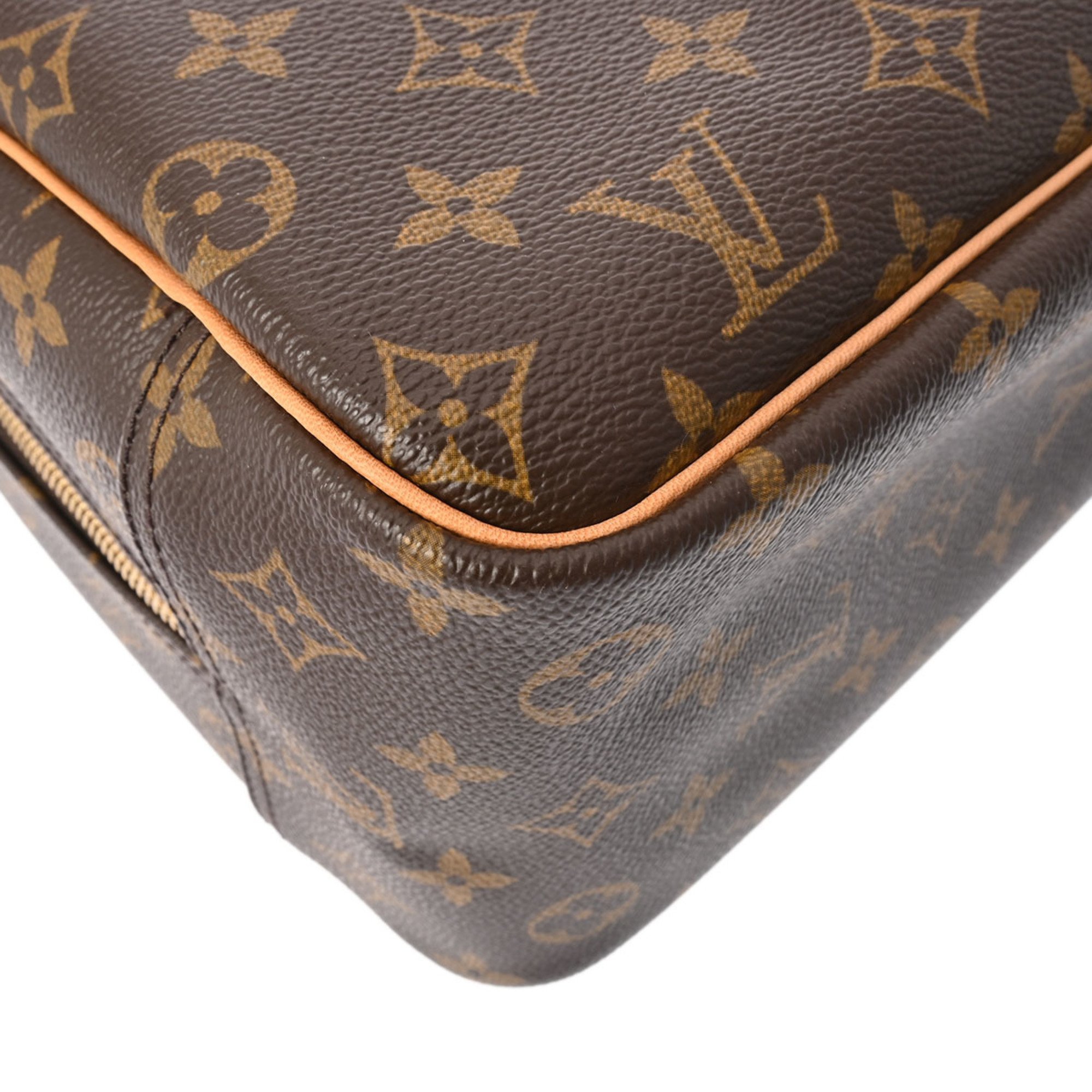 LOUIS VUITTON Louis Vuitton Monogram Deauville Brown M47270 Women's Canvas Handbag