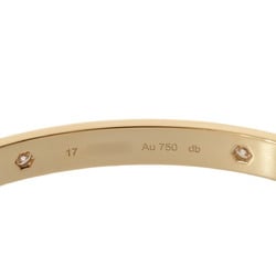 CARTIER Cartier Love Bracelet Half Diamond #17 Women's K18 Yellow Gold