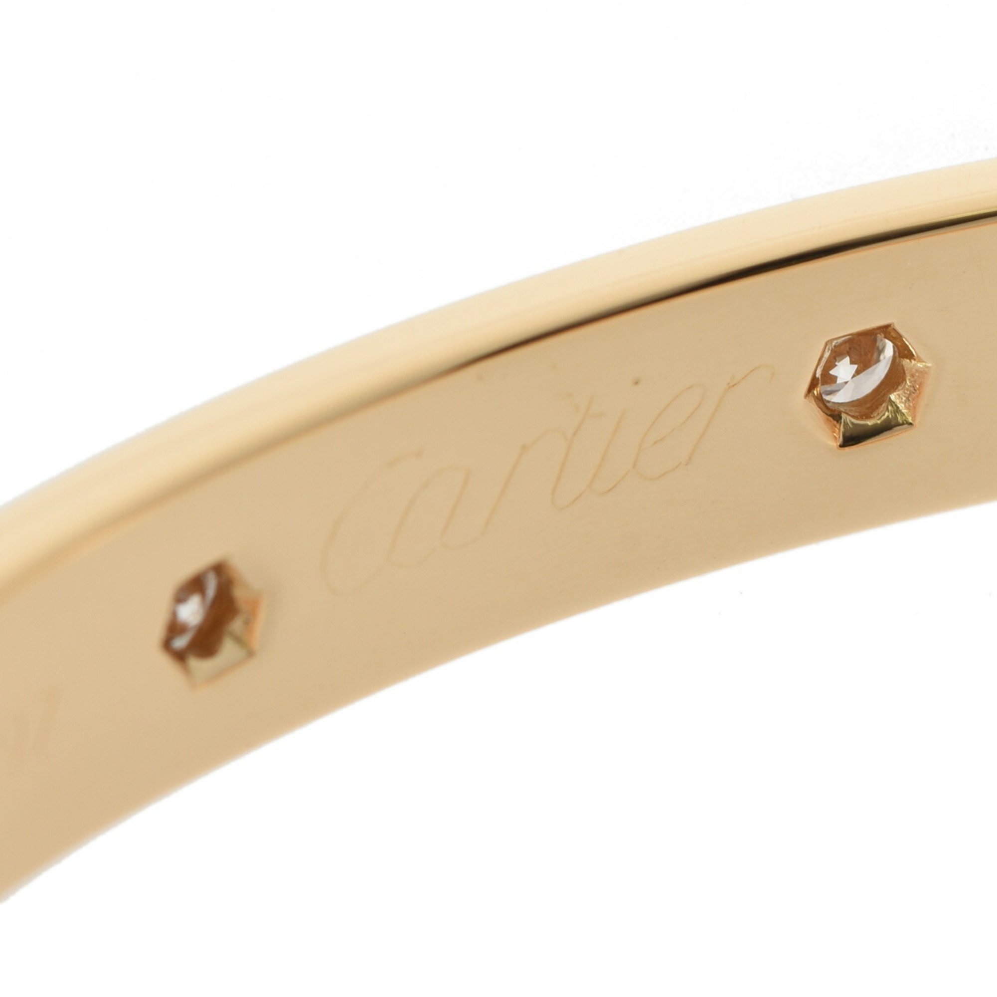 CARTIER Cartier Love Bracelet All Diamond #16 Women's K18 Yellow Gold