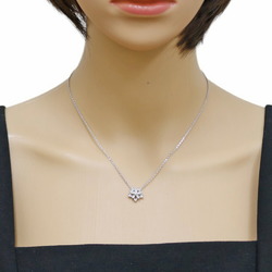 Van Cleef & Arpels Lotus Necklace 18K Diamond Women's