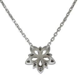 Van Cleef & Arpels Lotus Necklace 18K Diamond Women's