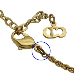 Christian Dior Dior Necklace for Women Gold Emblem Round