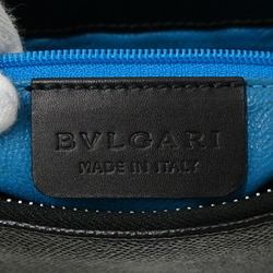 BVLGARI Bags for Women Shoulder Bag Leather Black Blue Compact