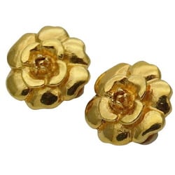 CHANEL Earrings for Women, Gold, Camellia Flower