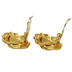 CHANEL Earrings for Women, Gold, Camellia Flower