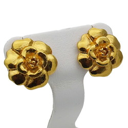 CHANEL Earrings for Women, Gold, Camellia Flower