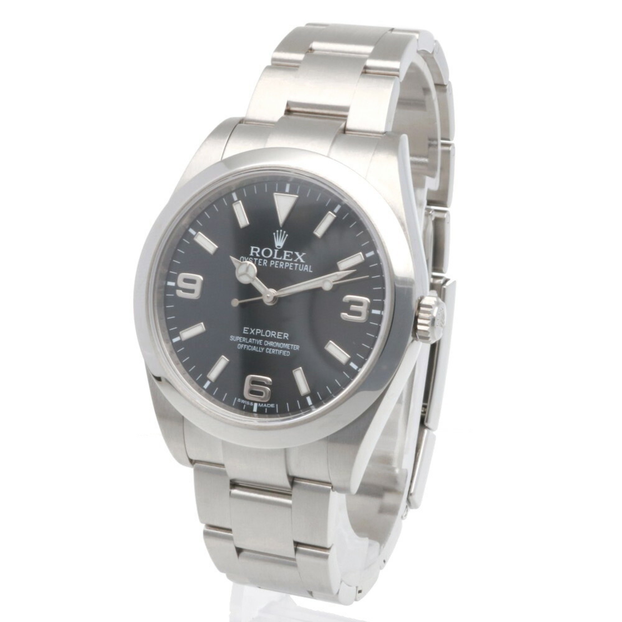 Rolex Explorer 1 Oyster Perpetual Watch Stainless Steel 214270 Men's ROLEX Random Overhauled