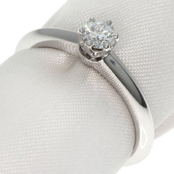 Tiffany solitaire diamond ring, platinum PT950, for women, TIFFANY&Co.