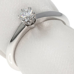 Tiffany solitaire diamond ring, platinum PT950, for women, TIFFANY&Co.