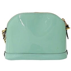 Louis Vuitton LOUIS VUITTON Bag Monogram Vernis Ladies Shoulder Alma MINI Chain Mint Green Compact