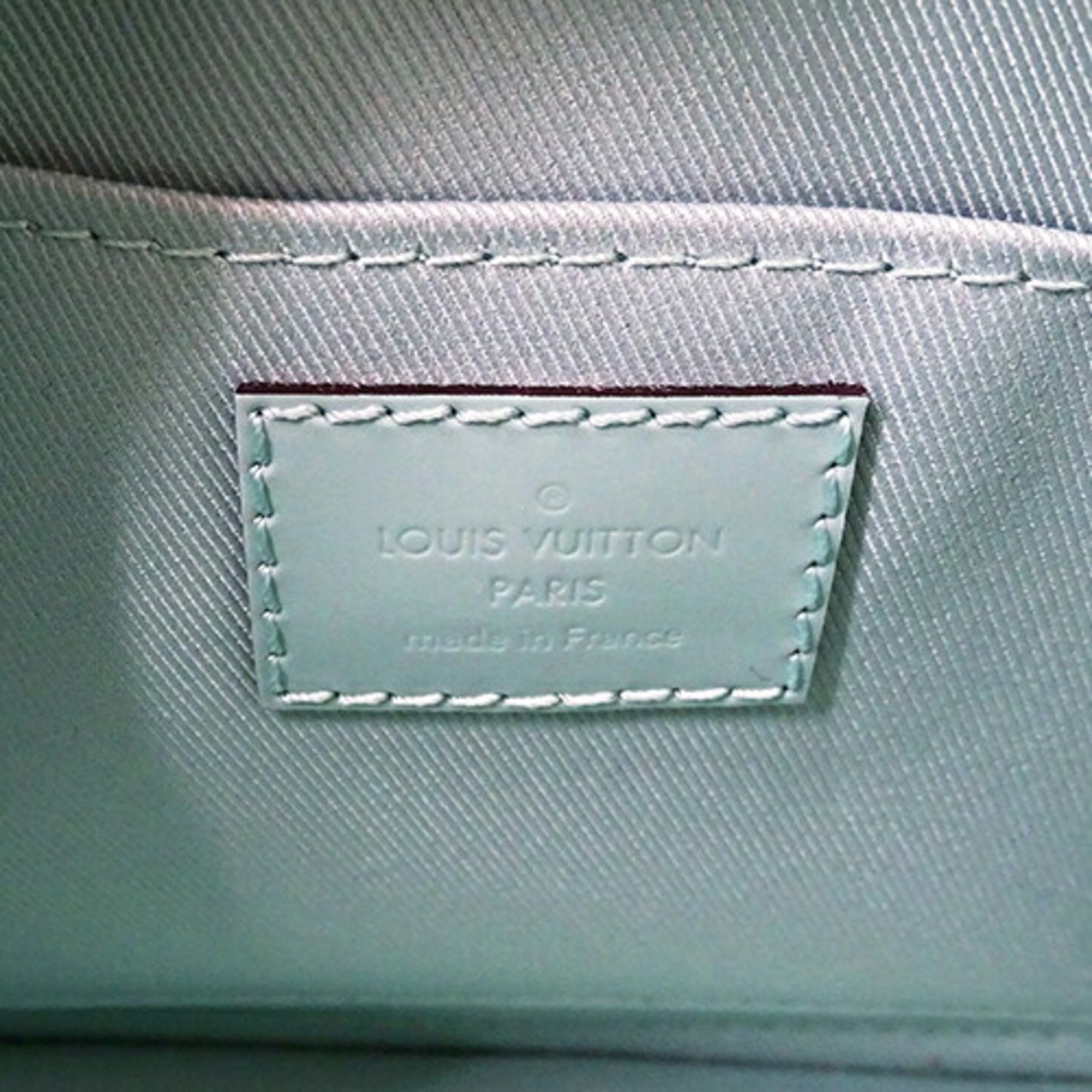 Louis Vuitton LOUIS VUITTON Bag Monogram Vernis Ladies Shoulder Alma MINI Chain Mint Green Compact